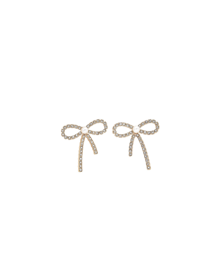 Lolita Earrings 14k Gold Plated, White Pearl