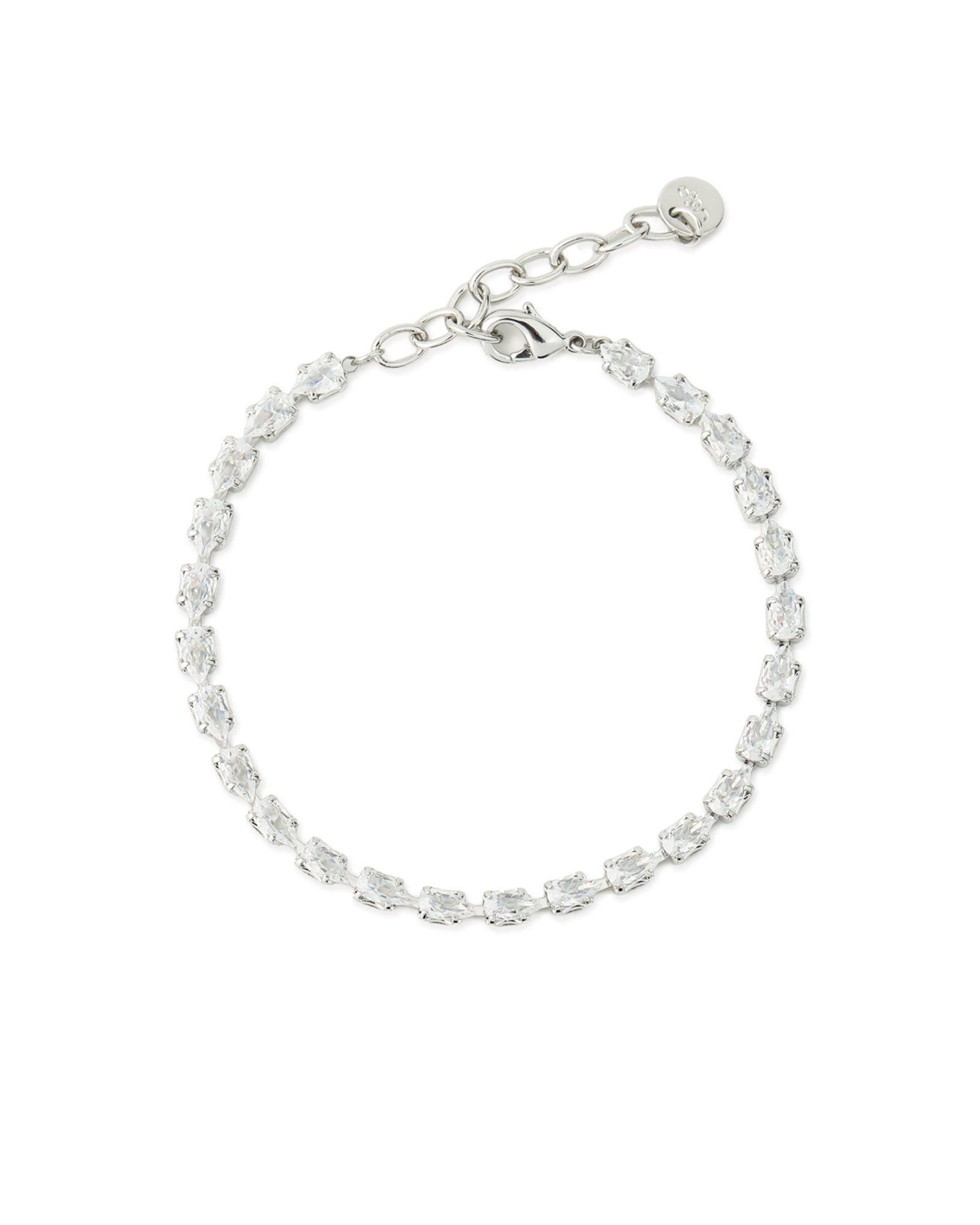 Esther Bracelet (Set of 2) Silver-Tone Plated, Cubic Zirconia