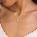 Florence Pendant Necklace 14k Gold Plated, Cubic Zirconia