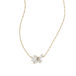 Florence Pendant Necklace 14k Gold Plated, Cubic Zirconia