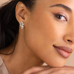 Cassie Studs 14k Gold Plated, Crystal