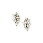 Cassie Studs 14k Gold Plated, Crystal