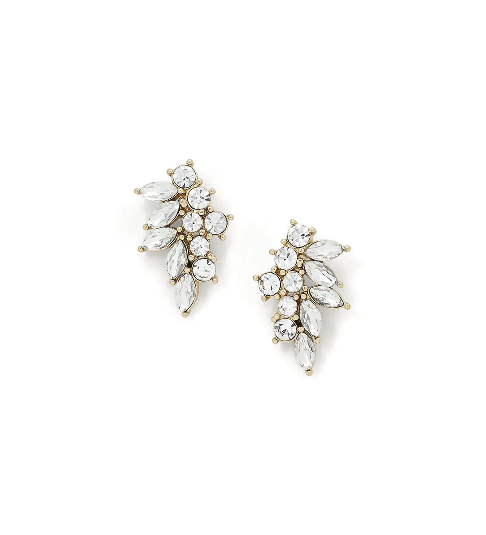 Cassie Studs 14k Gold Plated, Crystal