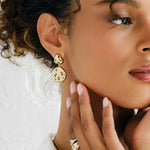 Shaw Drops 14k Gold Plated, Cubic Zirconia