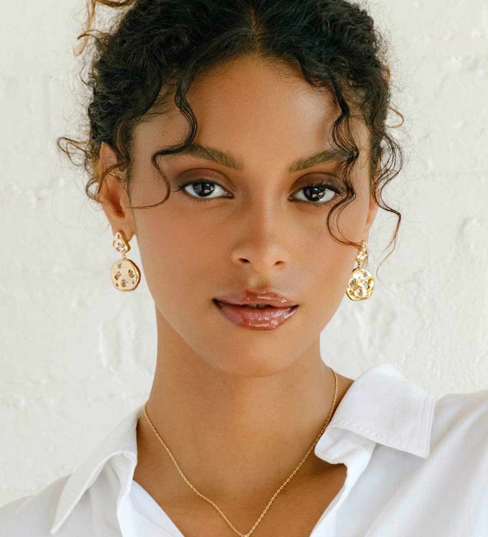 Shaw Drops 14k Gold Plated, Cubic Zirconia