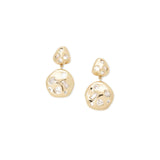 Shaw Drops 14k Gold Plated, Cubic Zirconia