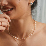 Regina Studs 14k Gold Plated, Multicolour