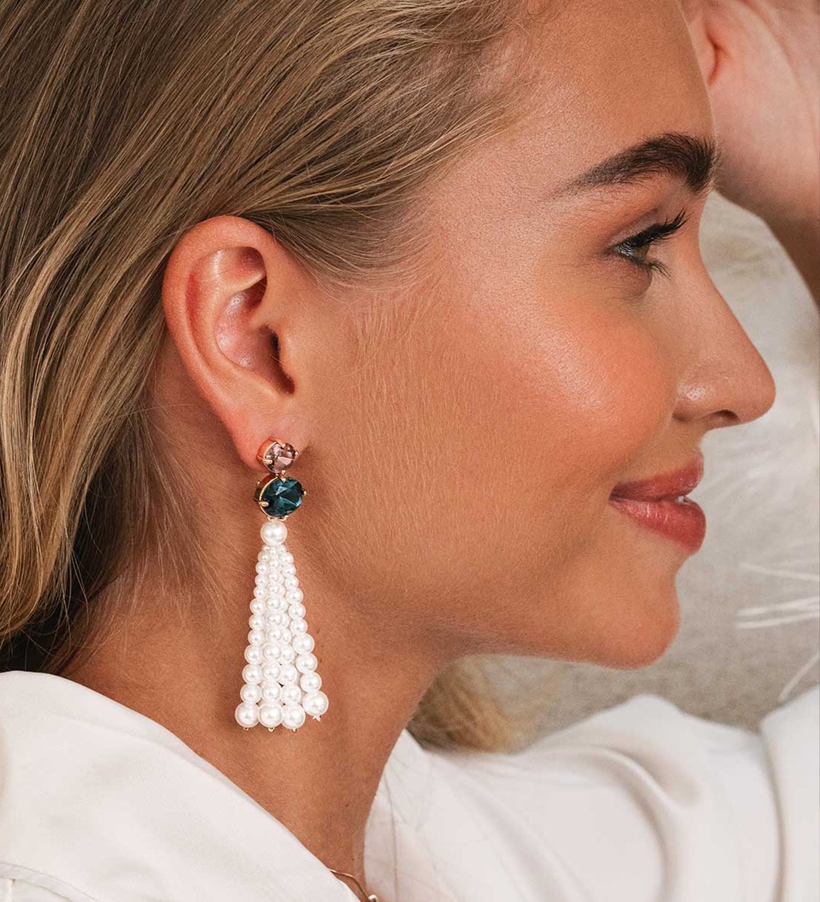 Jane Convertible Drops 14k Gold Plated, Jet