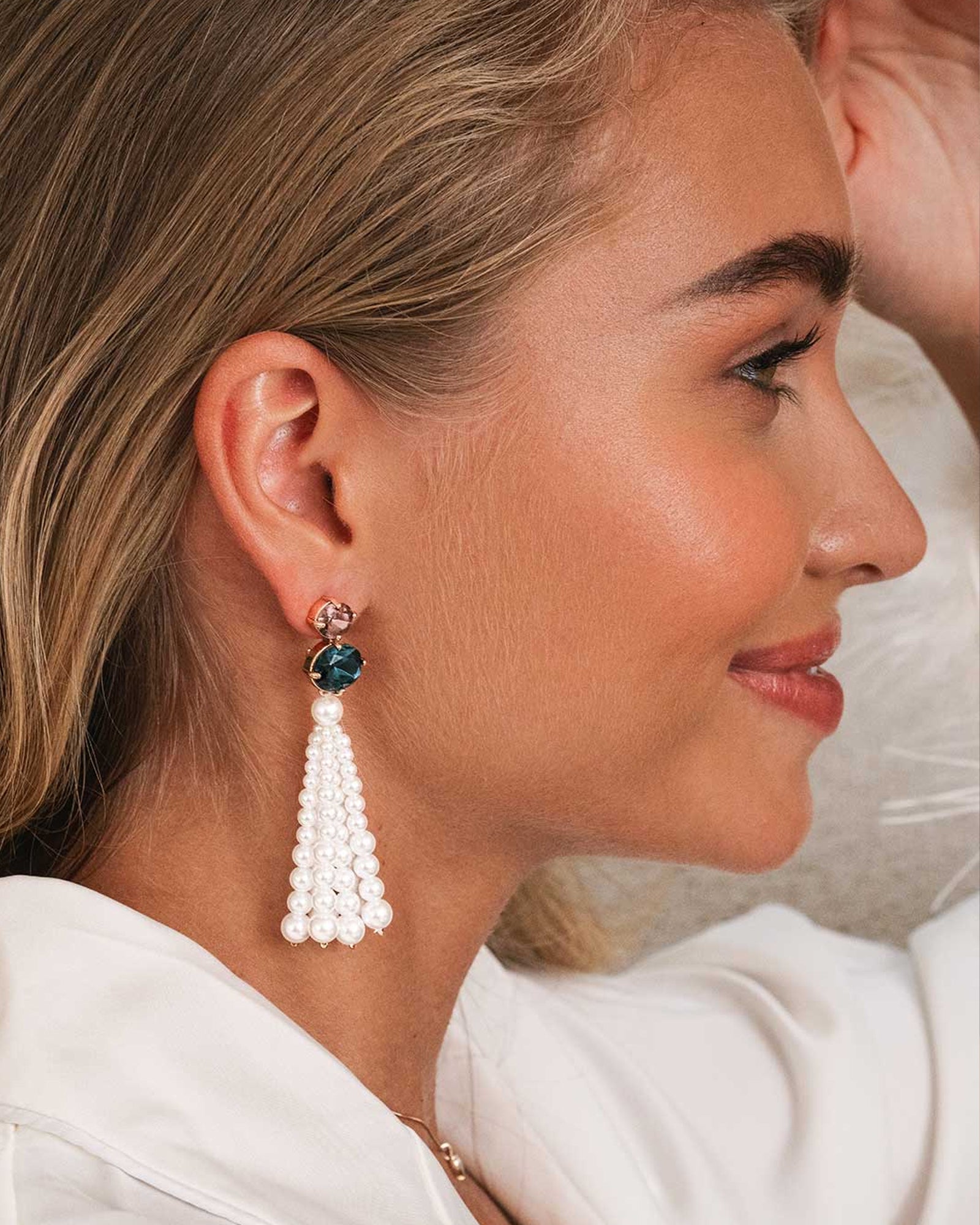 Jane Convertible Drops 14k Gold Plated, Jet