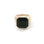 Sable Ring 14k Gold Plated, Onyx Green / 6