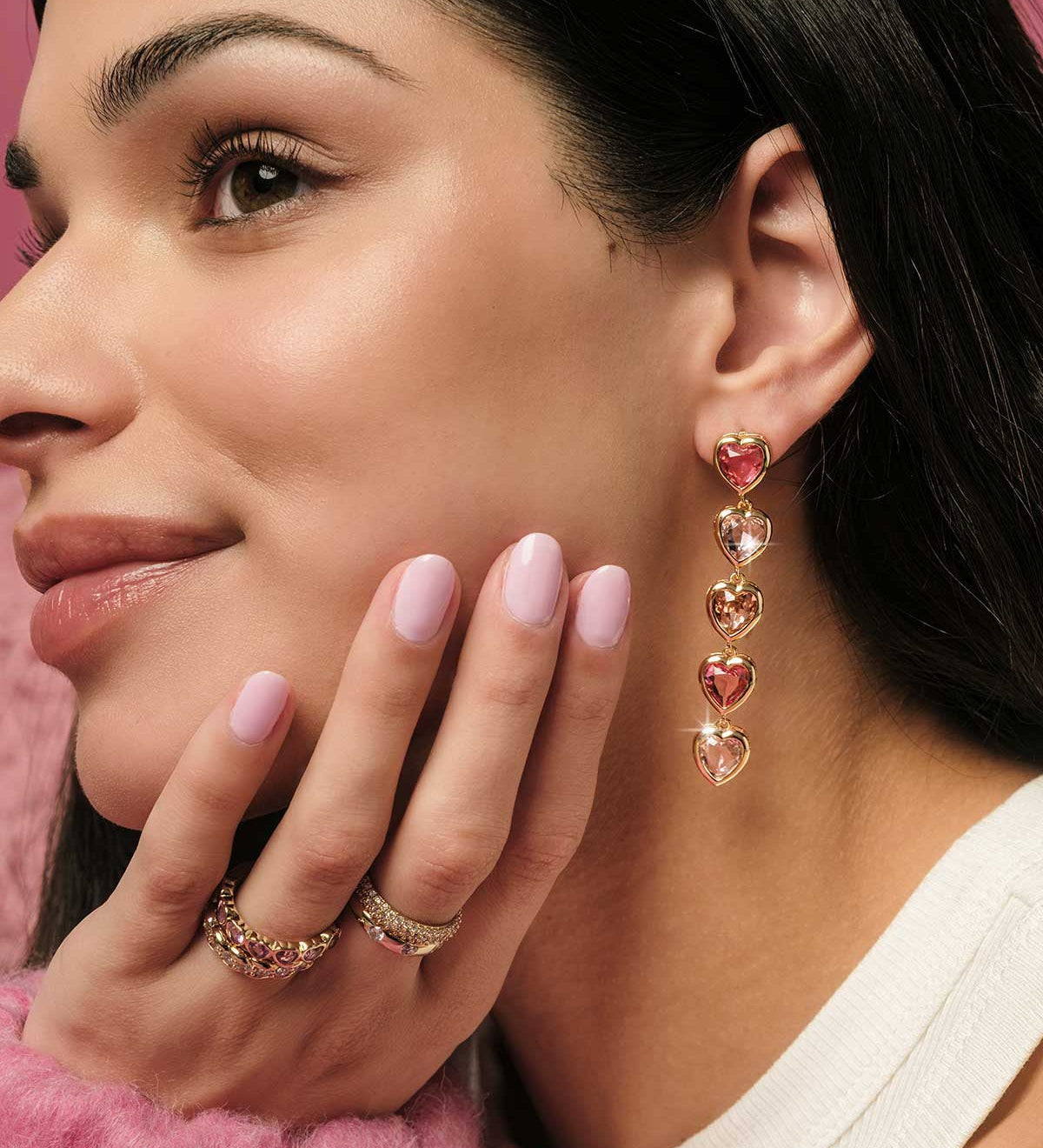 Olive & Piper-Kiss Kiss Drops-Earrings-Blue Ruby Jewellery-Vancouver Canada