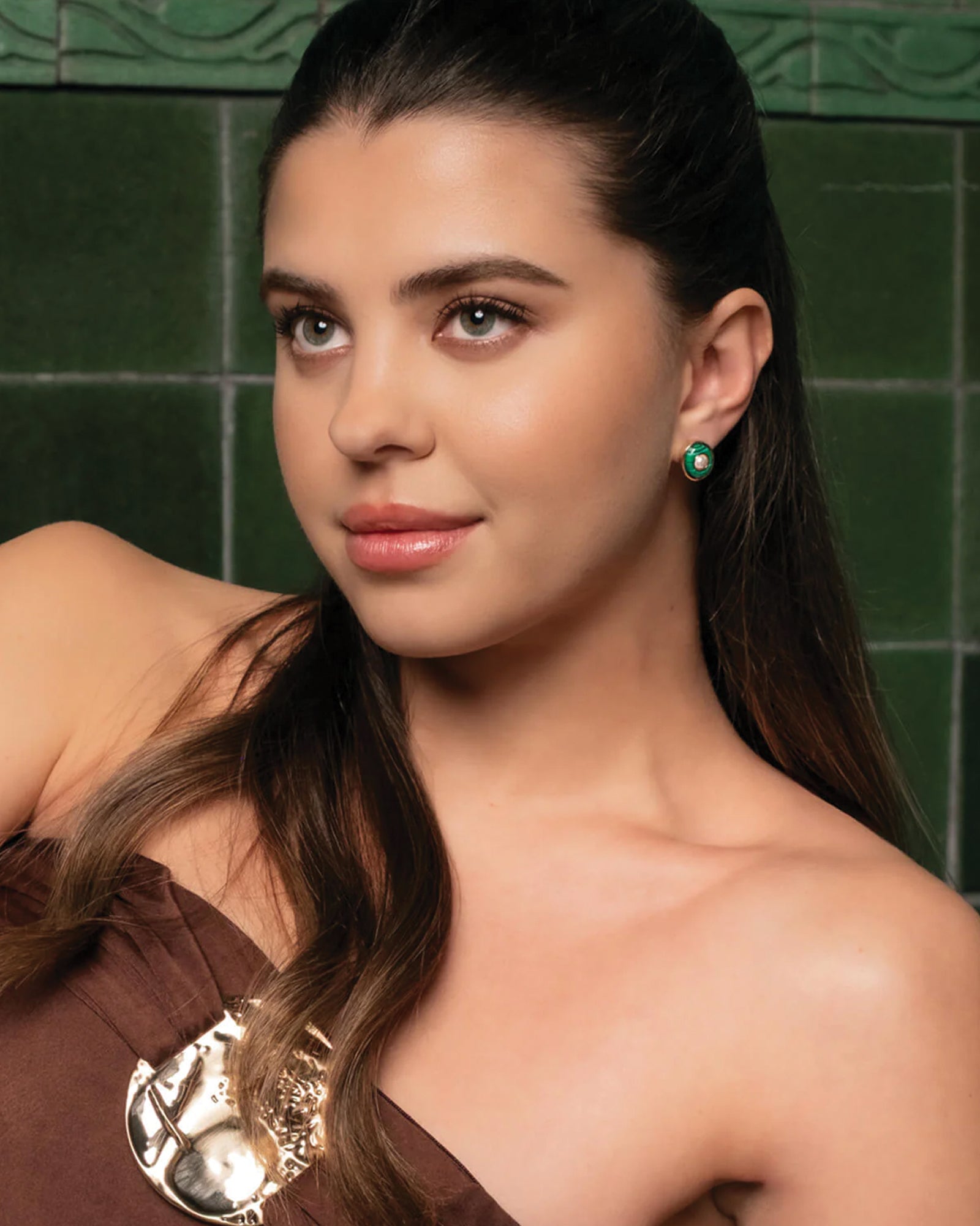 Olive & Piper-Noor Studs-Earrings-Blue Ruby Jewellery-Vancouver Canada