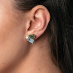 Olive & Piper-Clemence Studs-Earrings-Blue Ruby Jewellery-Vancouver Canada