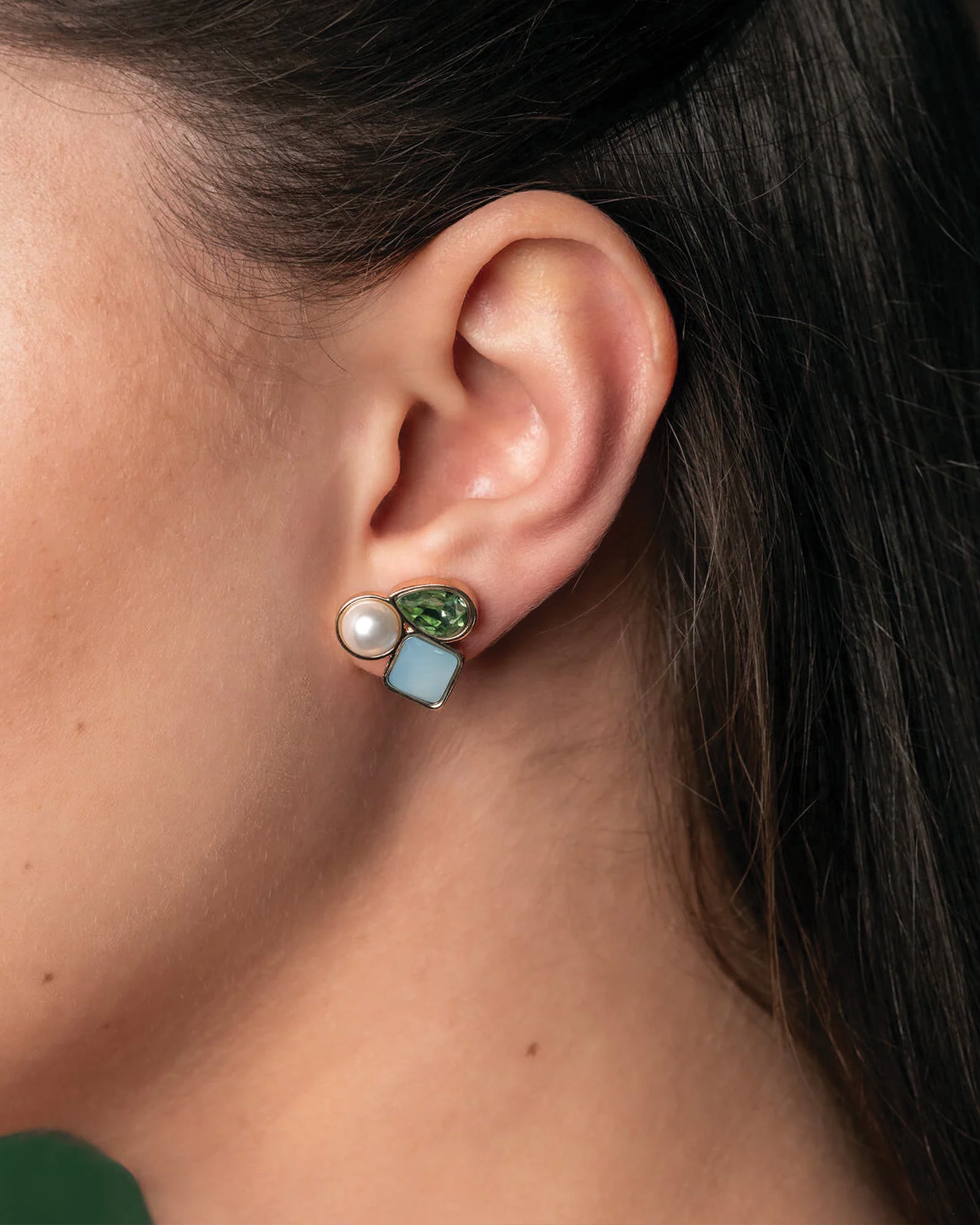 Olive & Piper-Clemence Studs-Earrings-Blue Ruby Jewellery-Vancouver Canada
