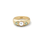 Olive & Piper-Celo Ring-Rings-14k Gold Plated, Pearl, Crystal-5-Blue Ruby Jewellery-Vancouver Canada