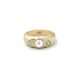 Olive & Piper-Celo Ring-Rings-14k Gold Plated, Pearl, Crystal-5-Blue Ruby Jewellery-Vancouver Canada