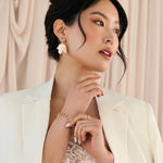 Corina Drops 14k Gold Plated, Cubic Zirconia