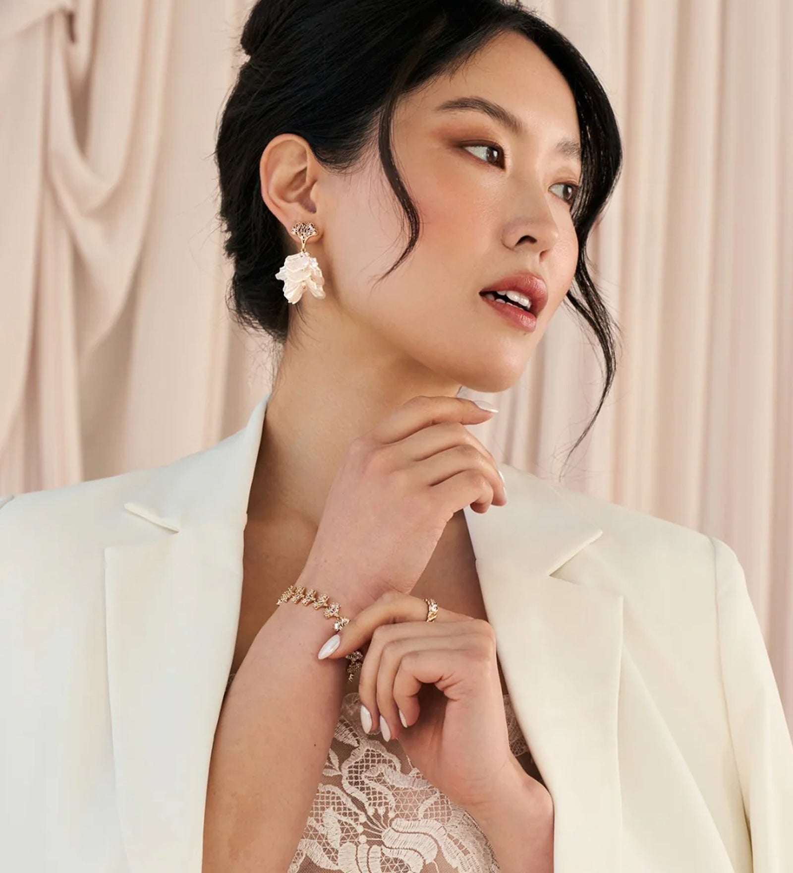 Corina Drops 14k Gold Plated, Cubic Zirconia