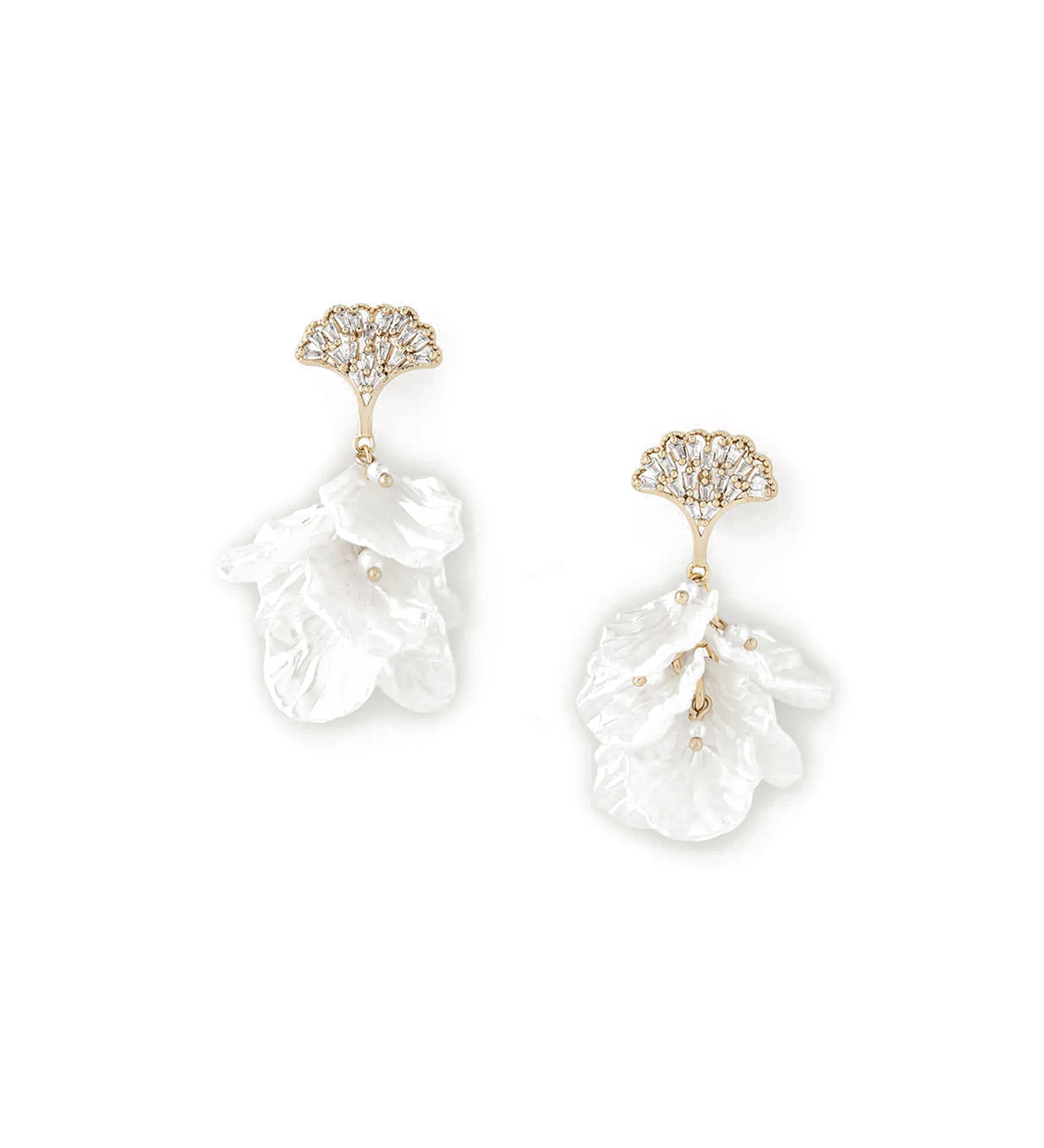 Corina Drops 14k Gold Plated, Cubic Zirconia