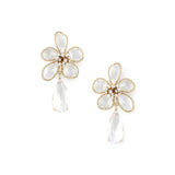 Clarisse Drops 14k Gold Plated, Cubic Zirconia, Crystals
