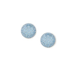 Olive & Piper-Emma Studs-Earrings-Silver Tone Plated, Cubic Zirconia-Blue Ruby Jewellery-Vancouver Canada