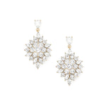 Eliza Drops 14k Gold Plated, Crystal