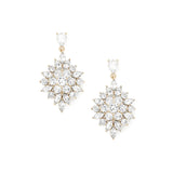Eliza Drops 14k Gold Plated, Crystal