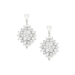 Eliza Drops Silver Tone Plated, Crystal