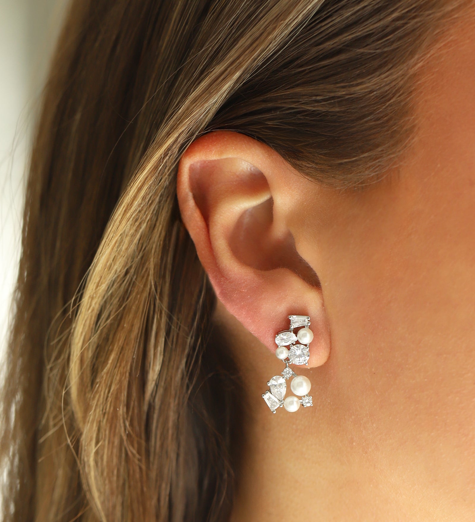 Olive & Piper-Donna Drops-Earrings-Blue Ruby Jewellery-Vancouver Canada