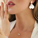 Stella Pendant Necklace 14k Gold Plated, Cubic Zirconia