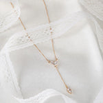 Rosalie Necklace 14k Gold Plated, Cubic Zirconia