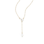 Rosalie Necklace 14k Gold Plated, Cubic Zirconia