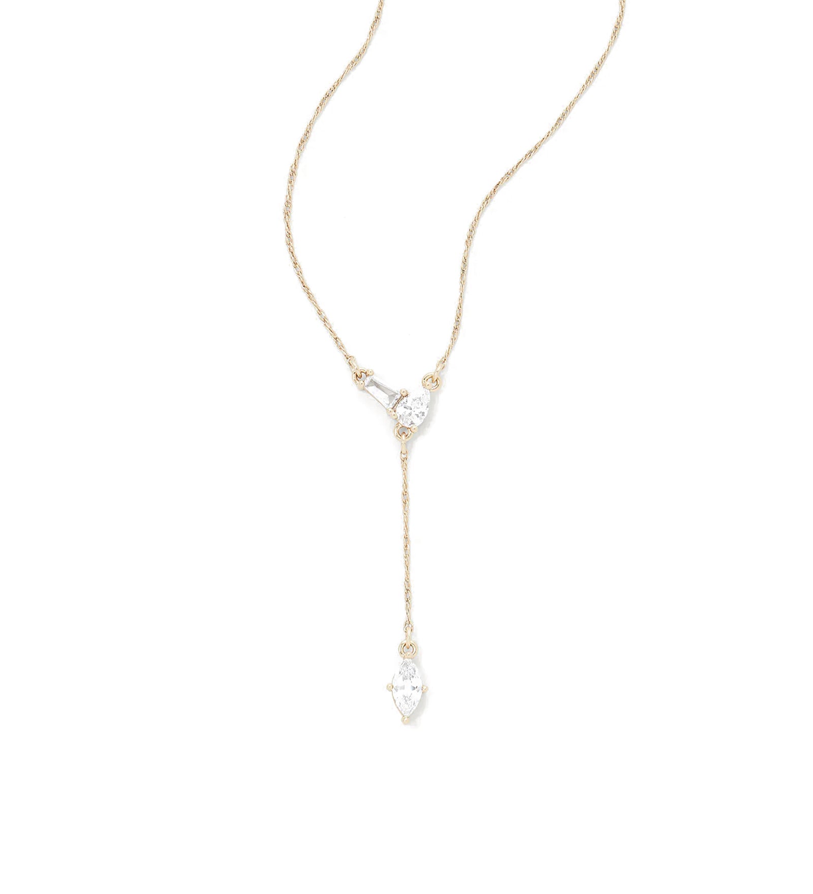 Rosalie Necklace 14k Gold Plated, Cubic Zirconia