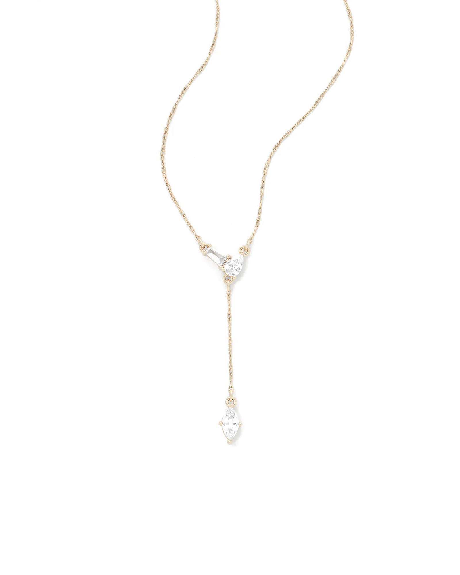 Rosalie Necklace 14k Gold Plated, Cubic Zirconia