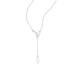 Rosalie Necklace Silver Tone Plated, Cubic Zirconia