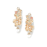 Celeste Drops 14k Gold Plated, Pearls, Crystals
