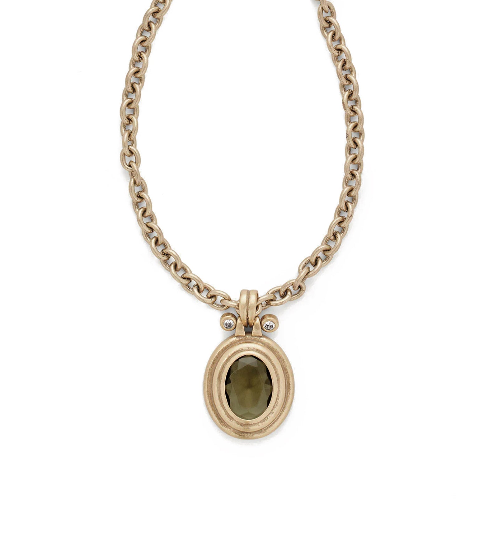 Yasmeen Necklace 14k Gold Plated, Crystal