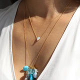 Poppy Rose-Keishi Pearl Necklace-Necklaces-Blue Ruby Jewellery-Vancouver Canada