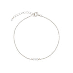 Poppy Rose-Three Pearl Bracelet-Bracelets-Sterling Silver, Freshwater Pearl-Blue Ruby Jewellery-Vancouver Canada