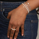 Poppy Rose-Pearl Station Bracelet-Bracelets-Blue Ruby Jewellery-Vancouver Canada