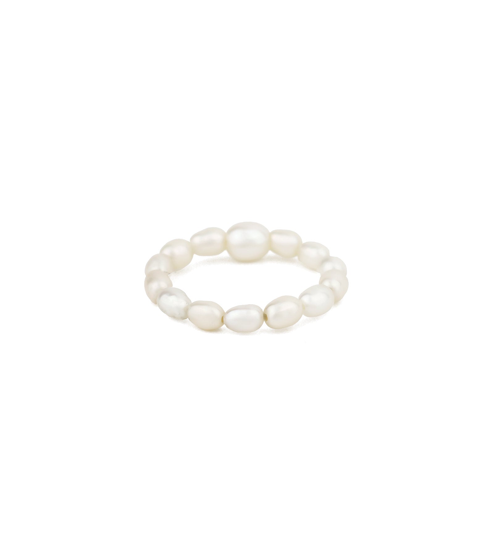 Rice Pearl Ring White Pearl / 5