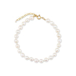 Freshwater Pearl Anklet 14k Gold Filled, White Pearl