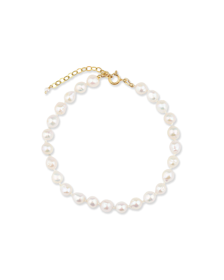 Freshwater Pearl Anklet 14k Gold Filled, White Pearl