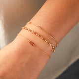 Poppy Rose-Birthstone Bracelet-Bracelets-Blue Ruby Jewellery-Vancouver Canada