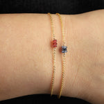 Poppy Rose-Birthstone Bracelet-Bracelets-Blue Ruby Jewellery-Vancouver Canada