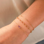 Poppy Rose-Birthstone Bracelet-Bracelets-Blue Ruby Jewellery-Vancouver Canada