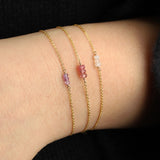 Poppy Rose-Birthstone Bracelet-Bracelets-Blue Ruby Jewellery-Vancouver Canada