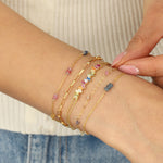Poppy Rose-Birthstone Bracelet-Bracelets-Blue Ruby Jewellery-Vancouver Canada