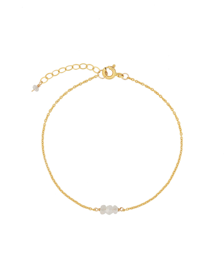 Poppy Rose-Birthstone Bracelet-Bracelets-14k Gold Filled, Moonstone - June-Blue Ruby Jewellery-Vancouver Canada