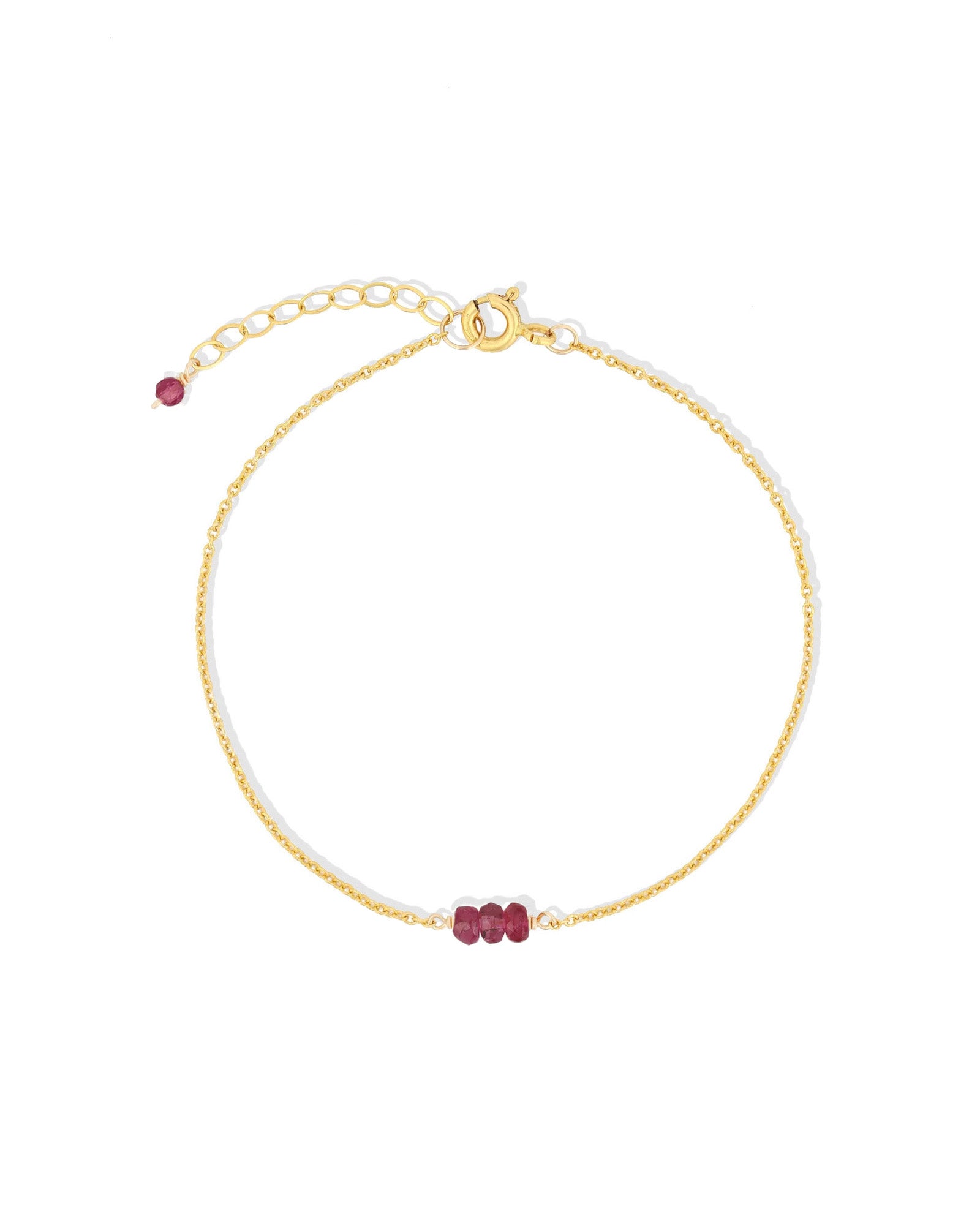 Poppy Rose-Birthstone Bracelet-Bracelets-14k Gold Filled, Pink Tourmaline - October-Blue Ruby Jewellery-Vancouver Canada